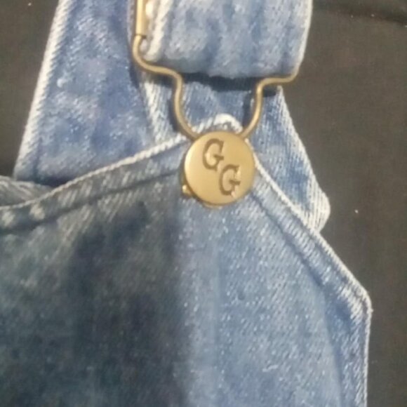 Vintage 80s-90s 100%cotton denim Overall dress toddlers size 3 - Picture 2 of 5